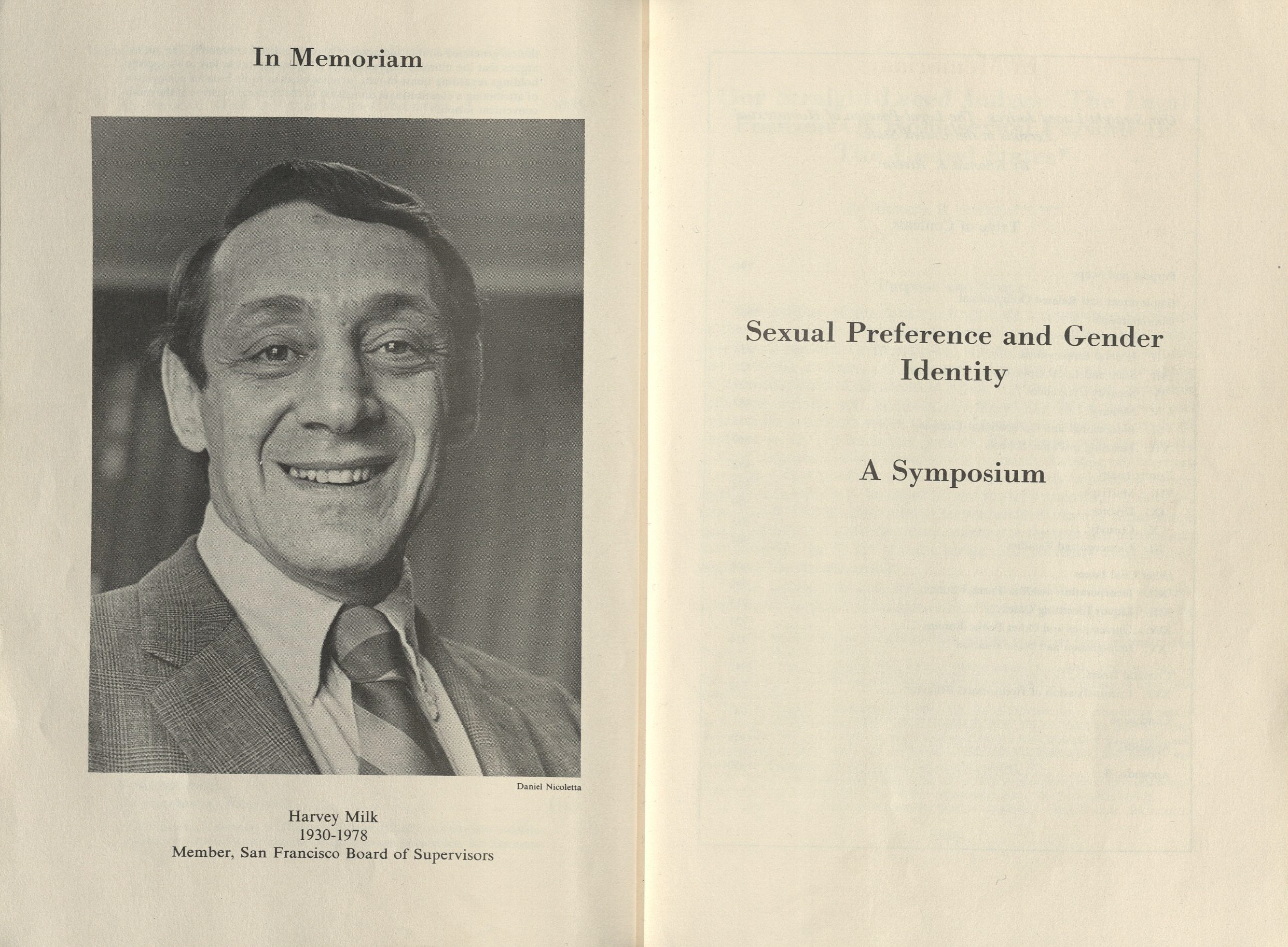 Cover page of the Hastings Journal with a black and white photograph of a smiling man on the left page.