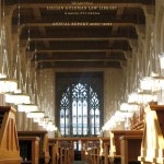 Cover image of the 2010-2011 annual report with an image of the reading room