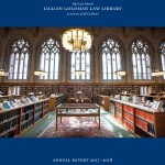 Cover page of the 2017-2018 Annual Report with a picture of the reading room
